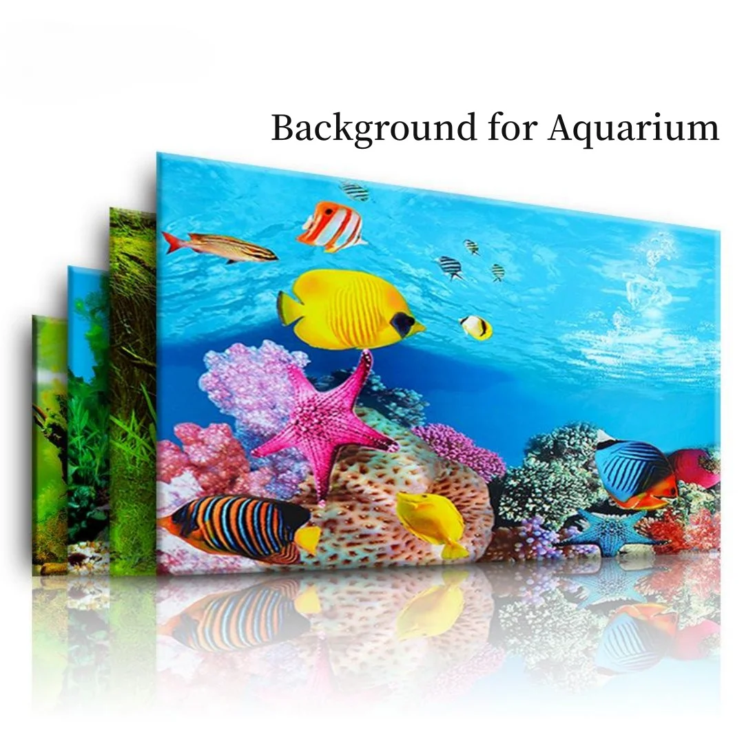Marine Aquarium All In One - Background Aquarium 3D Sticker Poster Decoration