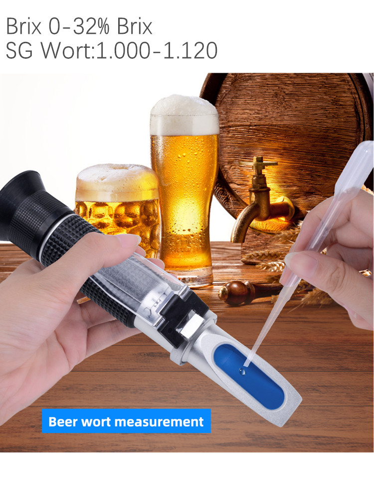 Marine Aquarium Refractometer - Handheld Beer Brix Refractometer Sugar Concentration