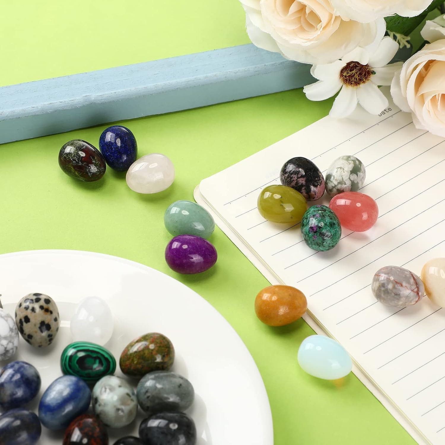 8  pcs natural crystal beads,  - Marine Aquarium All In One review and price