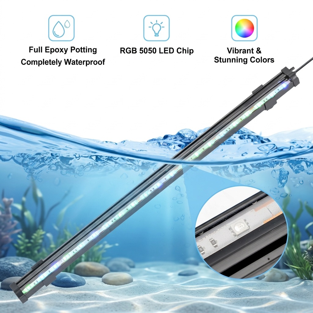 USB LED Aquarium Air Bubble Li - Marine Aquarium Lamp review and price